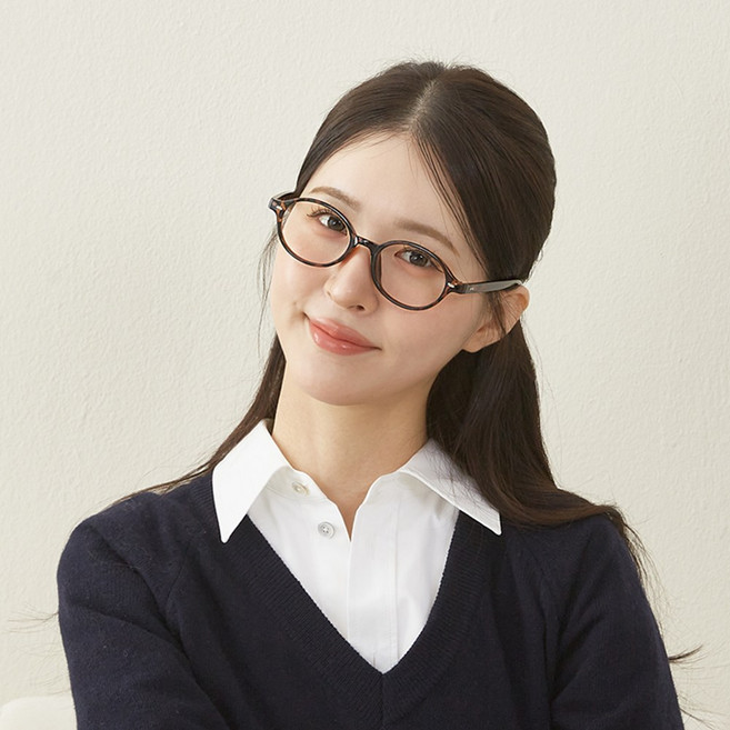 플로우민 블루라이트 차단 남녀공용 뿔테 안경
