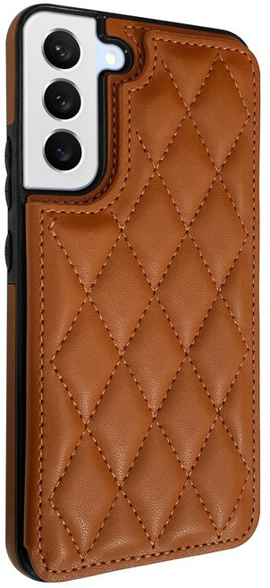 더조은셀러 갤럭시 엠보싱 퀄팅 카드레더 똑딱이 자석 케이스