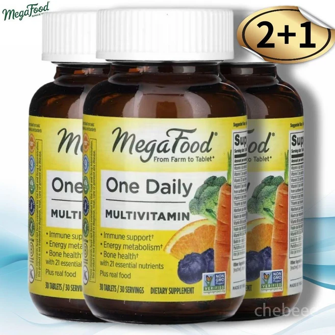 메가푸드 One Daily 종합비타민 30정 3팩 - 쿠팡