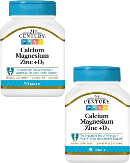 21세기센트리 칼슘 마그네슘 아연 + D3 타블렛, 90정, 2개