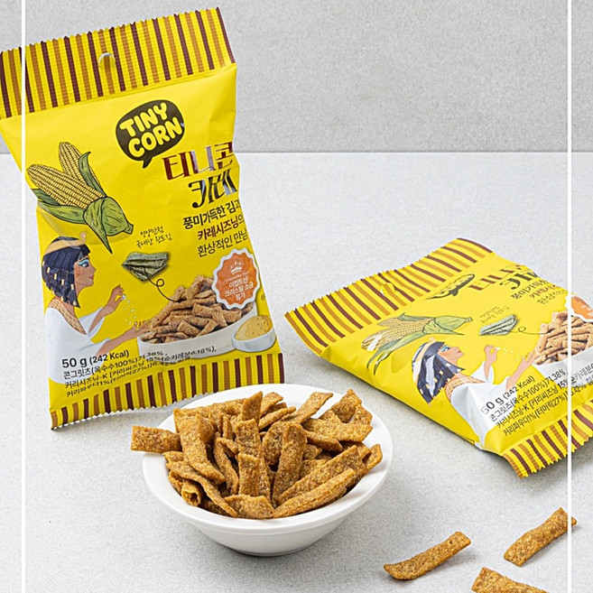 티니콘 바삭한 카레맛 옥수수 콘스낵, 2개, 50g