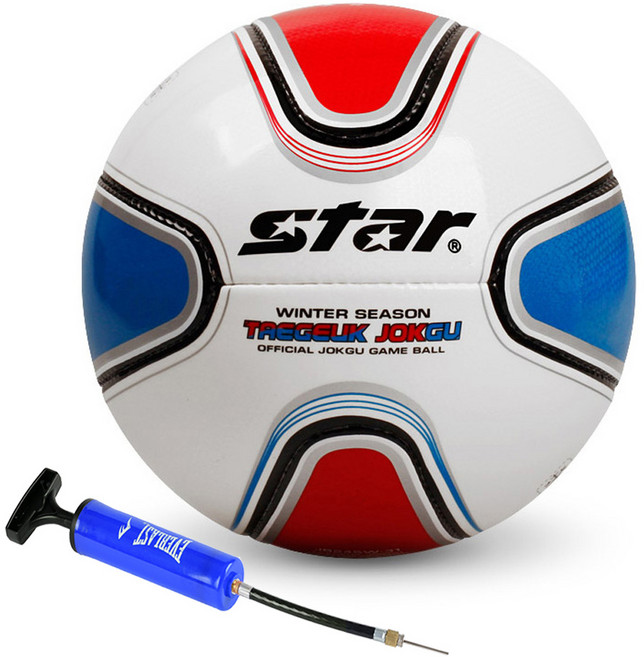 스타 태극 족구공 동계용, JB245W-31  +  PUMP(블루), 1개