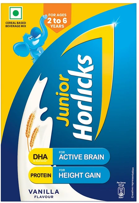 Horlicks Junior Horlicks Vanilla Drink Powder For Toddlers & Young Kids (2-6 Years) 500 g - 쿠팡