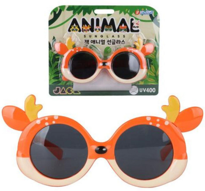잭 애니멀 선글라스 칩스 유아 어린이 UV400 자외선차단 100% 안전한 소재 6종 편광렌즈