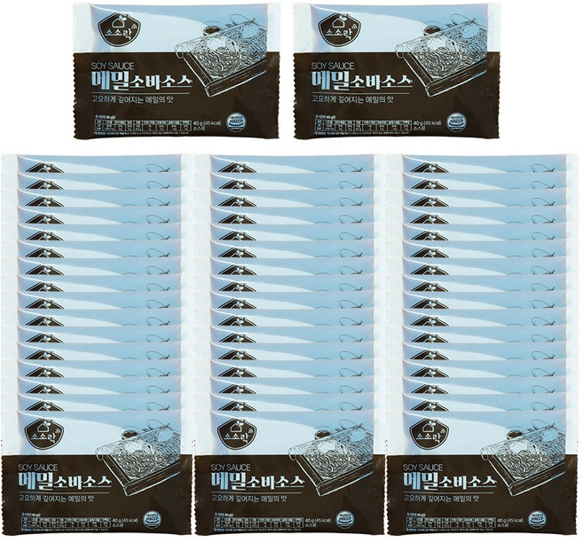 소소락 메밀소바소스 50봉, 50g, 50개