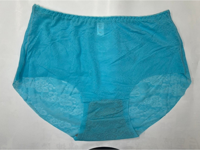 NonnaZee 加大尺碼冰絲無痕內褲 90KG不卡屁 三角褲女款 舒適透氣, 素色-淺藍色