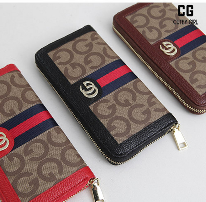 플레져박스 여성용 지퍼 장지갑 큐티걸벨라지퍼지갑(LG036)