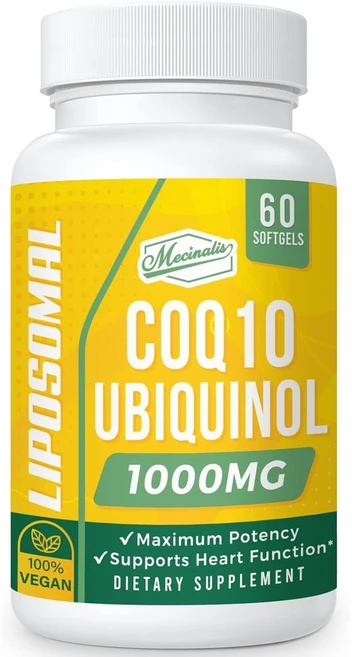 Mecinalis 리포좀 코큐텐 유비퀴놀 1000mg 60정, 1개 - 쿠팡