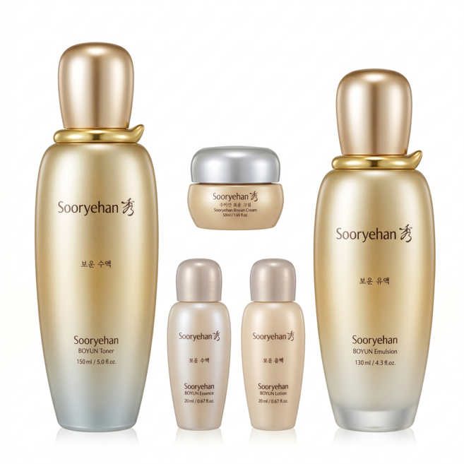 수려한 보윤 기초화장품 수액150ml + 유액130ml 2종세트, 1개