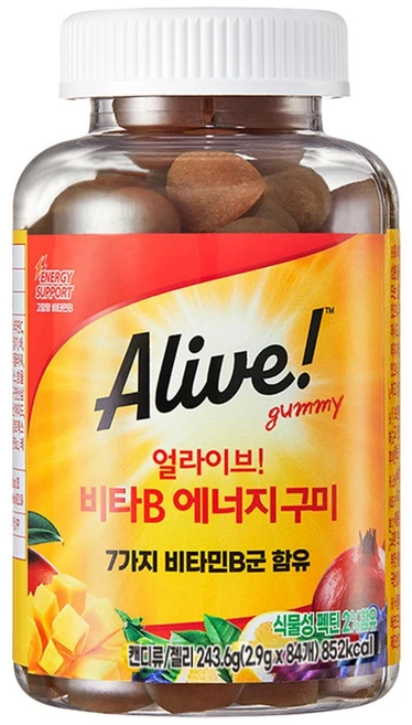 코스트코 얼라이브 비타 B에너지 구미 84구미 685451, 243.6g, 1개 - 쿠팡