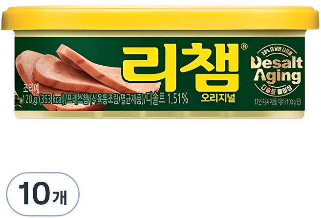리챔 오리지널 햄통조림, 120g, 10개
