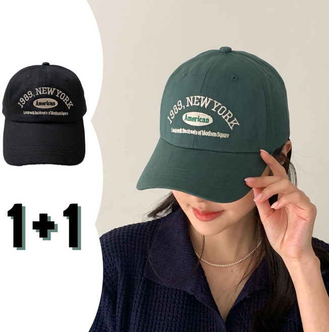 순이 C.1+1 남녀공용 1989 뉴욕 볼캡 야구모자 (조절가능)