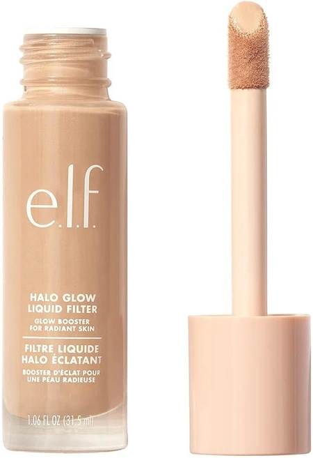 E.l.f. Halo Glow 액체 필터 광채 부드러운 초점 룩을 위한 컴플렉션 부스터 히알루론산 함유 비건 및 동물 실험 없음 3가지 라이트/미디엄, 1개, 3 라이트/미디엄 - 쿠팡