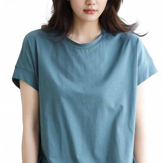 에이프릴랩스 여성 오버핏 루즈핏 반팔 티셔츠