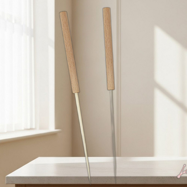 타코야끼 나무 송곳 2입 뒤집개 문어빵 만들기 조리도구 꼬치 나무송곳2입