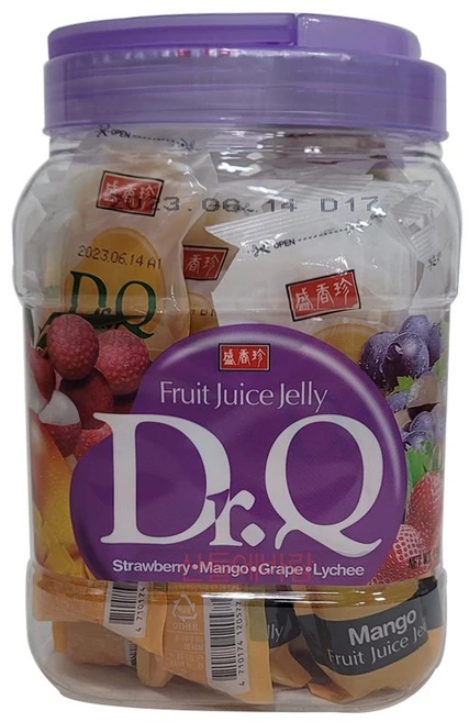 닥터큐 과즙 젤리 4종 1440g / 24개입 포도 딸기 망고 리치 코스트코, 60g, 24개 - 쿠팡