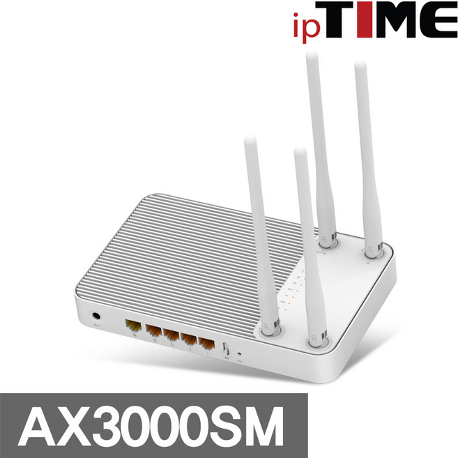 ipTIME 유무선 공유기 AX3000SM, 화이트, 1개