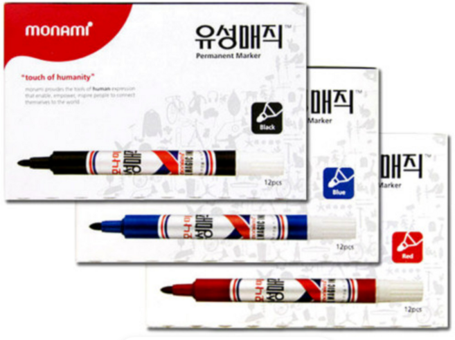 모나미 유성매직 12자루, 12p블랙, 1세트