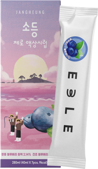혈당케어 바나바잎추출물 제로슈가 블루베리 라임 스틱형 시럽 7개 40ml, 14개