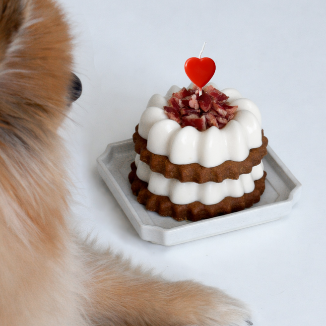 뽀뽀제과 미트 브라우니 케이크+하트초+보타이, 1개, 200g, 오리