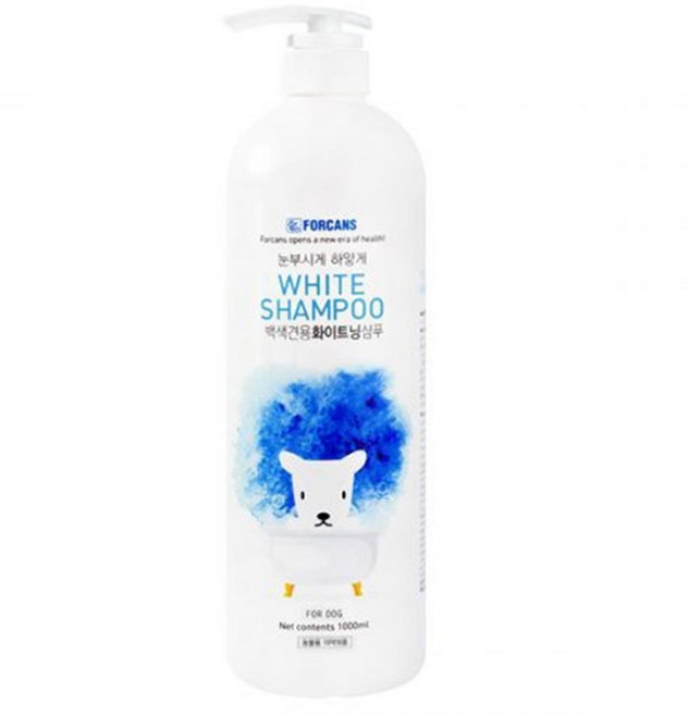 흰색 하얀털 백색견 강아지 화이트닝 샴푸 민감한강아지 흰색털 애견스파