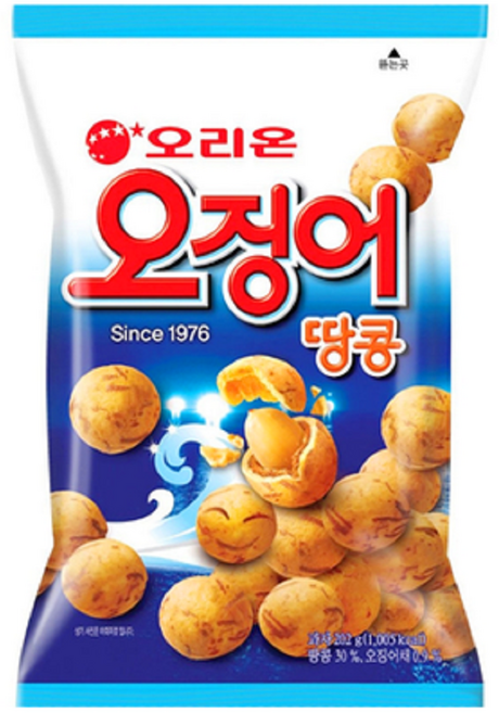 오리온 오징어 땅콩, 202g, 2개