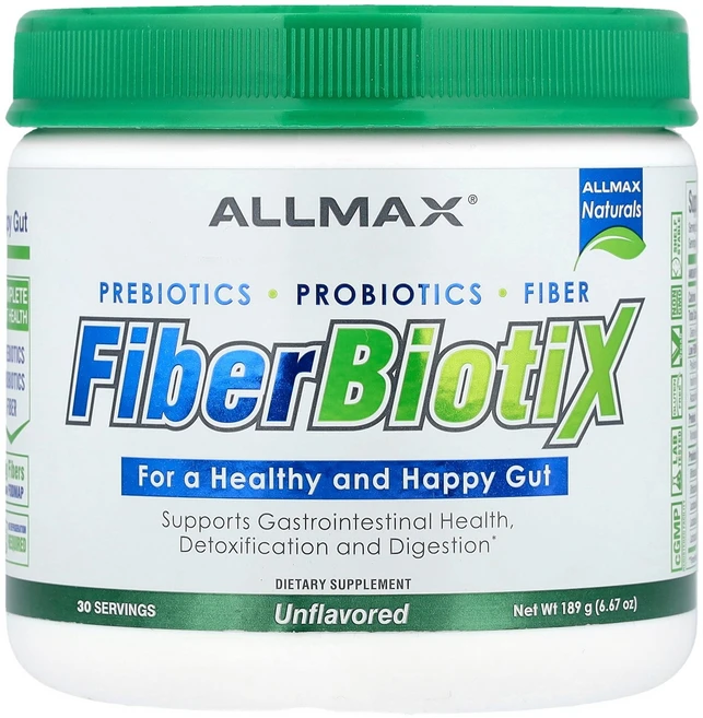 ALLMAX FiberBiotiX 무맛 189g(6.67oz) ALLMAX (올맥스), ALLMAX, FiberBiotiX, 언팔보르드, 18, 189g, 1개 - 쿠팡