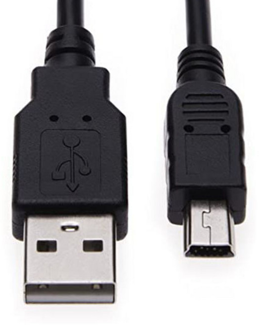 일렉킹 미니5핀케이블 블랙 0.8M 숏케이블 5핀 USB 충전케이블 케이블, 1개