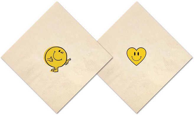 네모냅킨 3천매, 윙크&하트냅킨(갈색), 1세트, 3000개