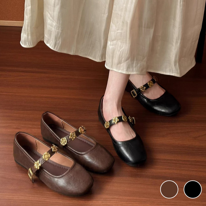 NUTRIVIO 플랫슈즈 여성구두 단화 메리제인슈즈 로퍼