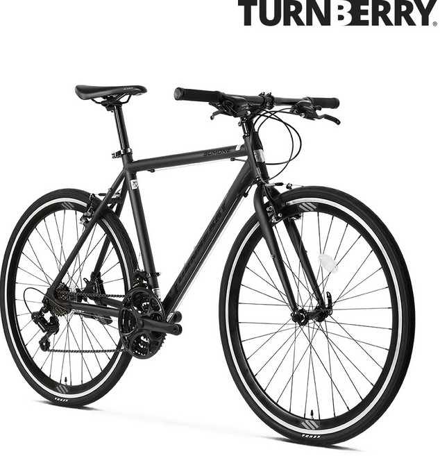 알톤 턴베리 썸원 하이브리드 자전거 시마노 투어니 21단 700C 알루미늄프레임 시마노 원터치 변속레버 출퇴근 등하교, 블랙_460, 미조립, 1개, 173cm
