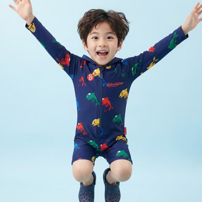 8위 - [백화점상품] 베베드피노 수영복 래쉬가드 키즈 물놀이 수영장 비치웨어 올인원