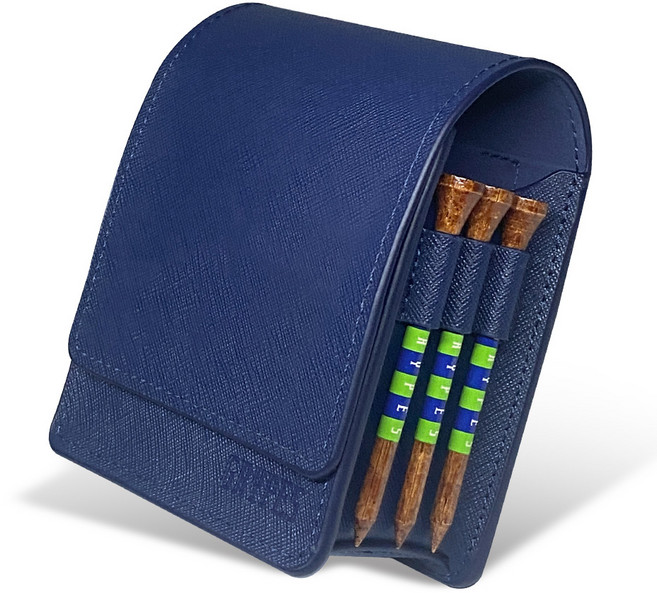 그리피스 골프 거리측정기 케이스 천연가죽 벨트형 클립형, 사피아노 네이비