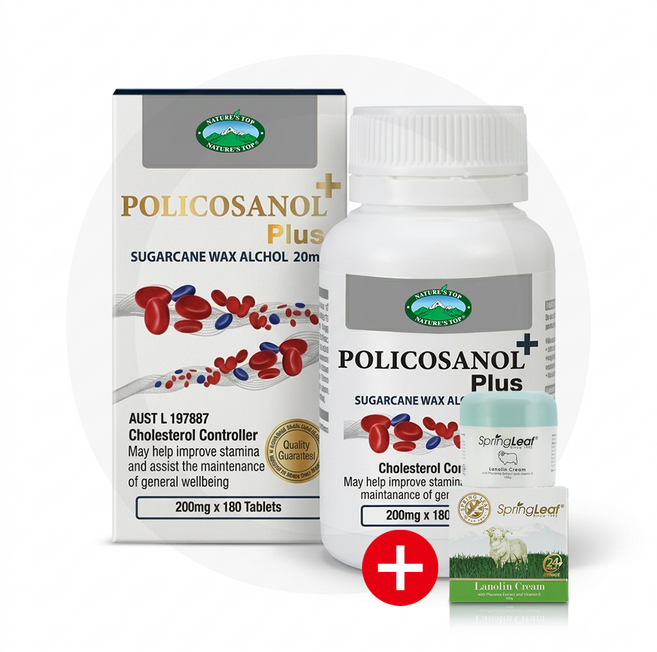 네이쳐스탑 폴리코사놀 플러스 20mg 30정, 180정, 1개