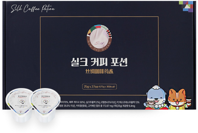 실크커피 포션, 25mg, 1개, 9개입