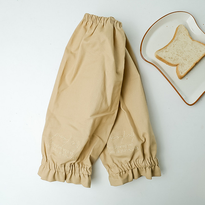 하니월드 파스텔 색상 예쁜 방수면팔토시, 연베이지