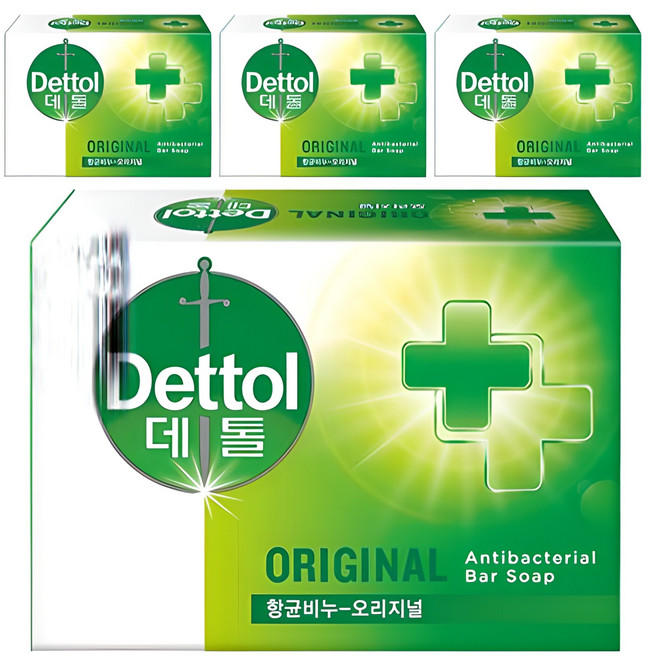 데톨 향균 비누 오리지널, 100g, 4개입