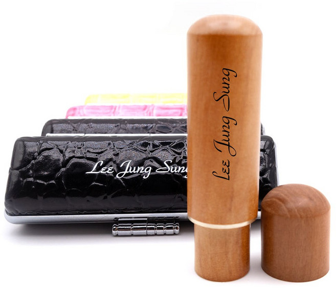 개인인감 대추목자석뚜껑6푼 고급지갑증정, 1.대추목자석뚜껑6푼, 초서체한글