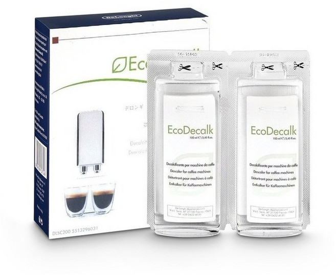 DELONGHI 00ML 200ML 생태학적 범용 디스케일러 ETAM ECAM 커피 메이커와 호환 DLSC500 용 천연 성분, 100ML single pack, 1개