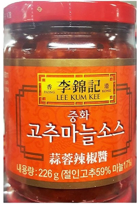 중식용 고추마늘양념장 226g 볶음장 중화비빔장 매콤한, 1개
