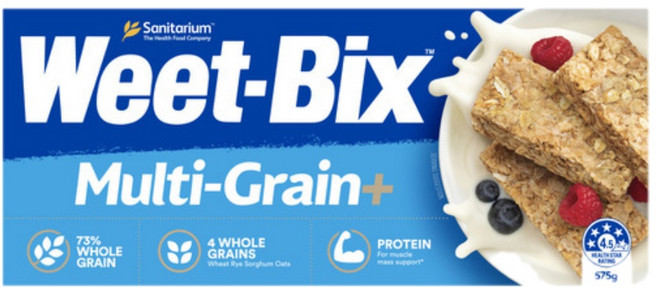 Sanitarium 새니태리엄 위트빅스 멀티그레인 블랙퍼스트 시리얼 575g Weet-bix Multi-grain Breakfast Cereal, 1개
