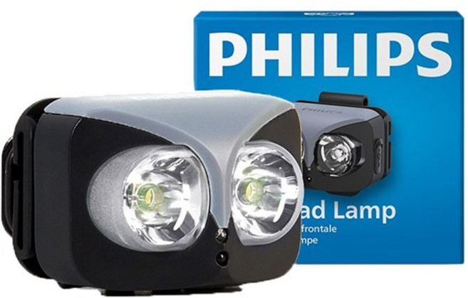 필립스 초강력 헤드 플래시 라이트 모션센서 450루멘 낚시랜턴, 1개, 블랙