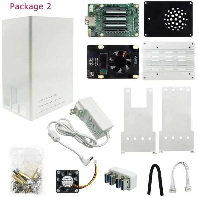 라즈베리 파이 4 SATA NAS 키트 QUAD 기반 미디어 서버 쉽게 구축, 02 Package 2