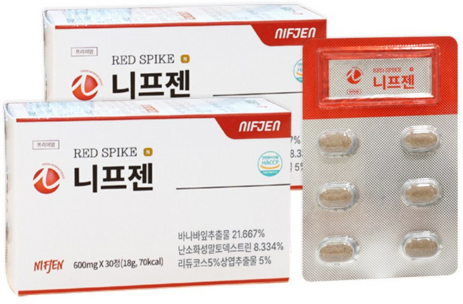 니프젠 스파이크 프리미엄 600mg, 30정, 2개
