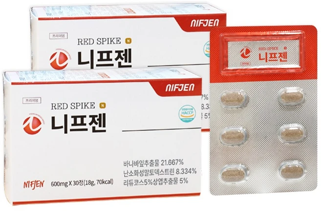 니프젠 스파이크 프리미엄 600mg, 30정, 2개 - 쿠팡