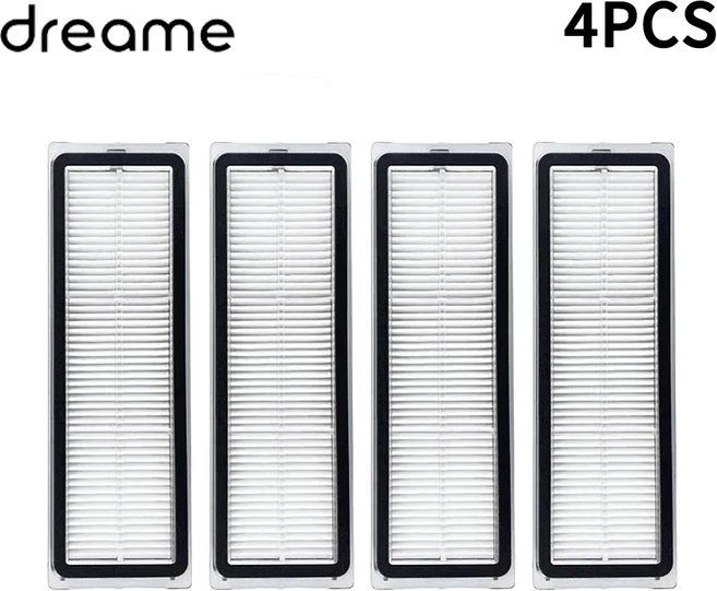 Dreame D10 Plus Gen 2 RLD32GD 로봇 진공 예비 부품 소모품 메인 사이드 브러시 Hepa 필터 천 먼지 봉투, 06 4pcs