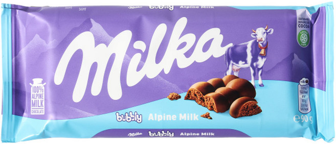 밀카 초콜릿 버블리, 90g, 1개