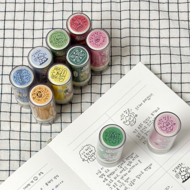 마넷 얼렁뚱땅 현생 스탬프, 1개, 03.식단성공