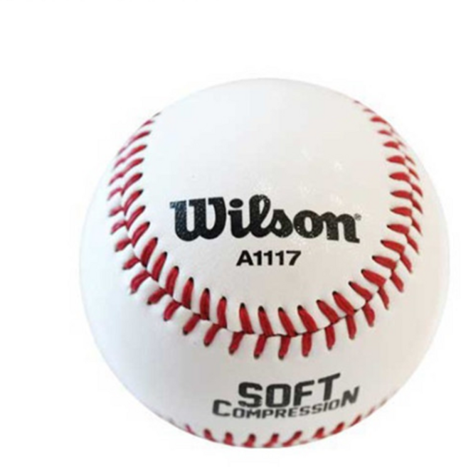 윌슨 안전야구공 A1117 캐치볼 낱개, 1개