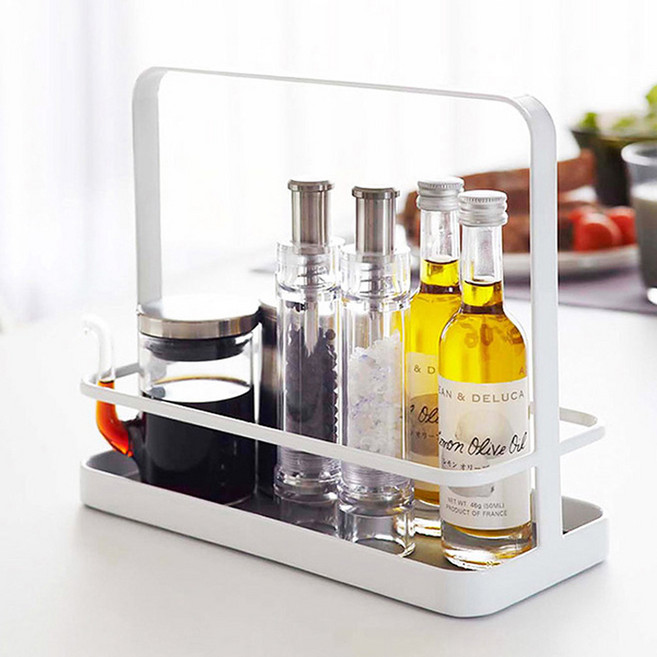 하우쏠 주방정리 양념통 보관 소스 정리함, 화이트, 1개